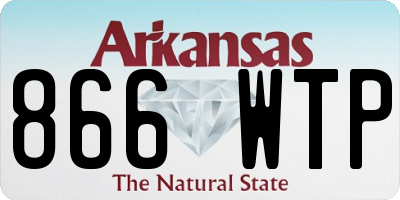 AR license plate 866WTP