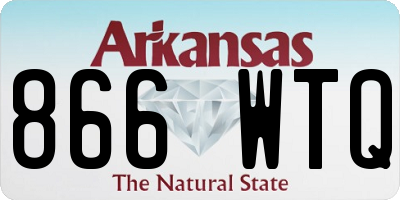 AR license plate 866WTQ
