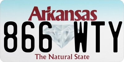 AR license plate 866WTY