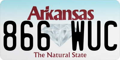 AR license plate 866WUC