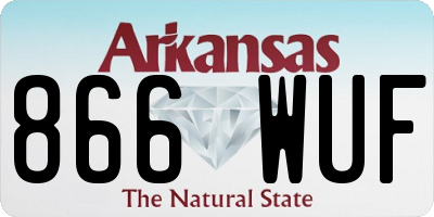 AR license plate 866WUF