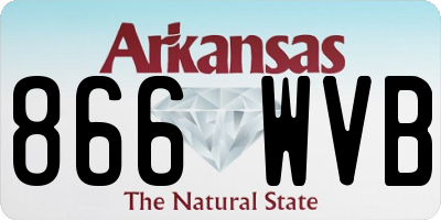 AR license plate 866WVB