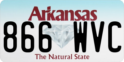 AR license plate 866WVC