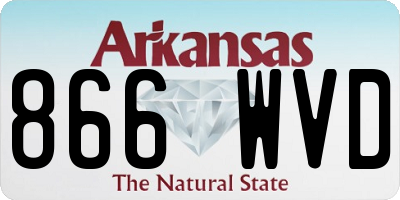 AR license plate 866WVD