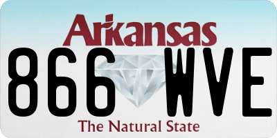 AR license plate 866WVE