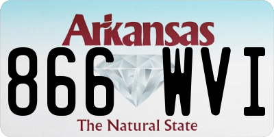 AR license plate 866WVI