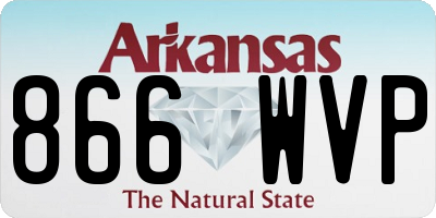 AR license plate 866WVP