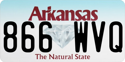 AR license plate 866WVQ