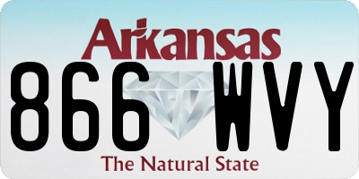 AR license plate 866WVY