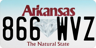 AR license plate 866WVZ