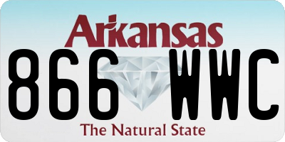 AR license plate 866WWC