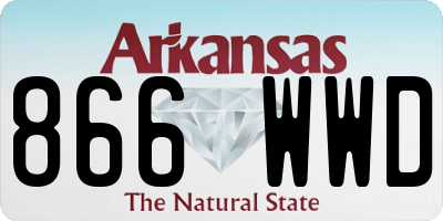 AR license plate 866WWD