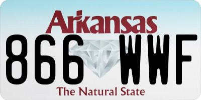 AR license plate 866WWF