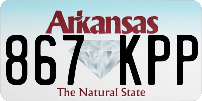 AR license plate 867KPP