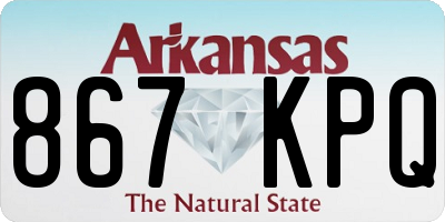 AR license plate 867KPQ