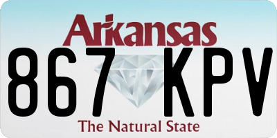 AR license plate 867KPV