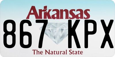 AR license plate 867KPX