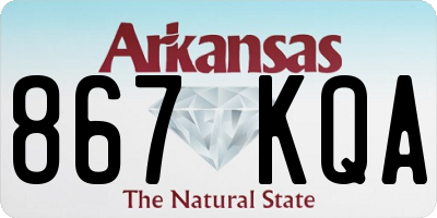 AR license plate 867KQA