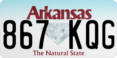 AR license plate 867KQG