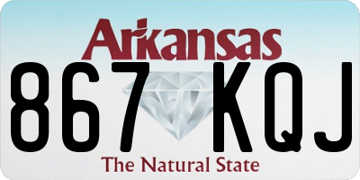 AR license plate 867KQJ