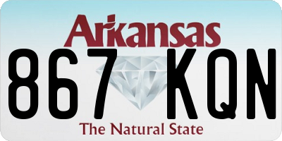 AR license plate 867KQN