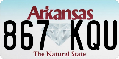 AR license plate 867KQU