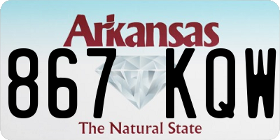 AR license plate 867KQW