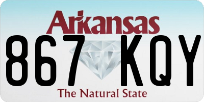 AR license plate 867KQY