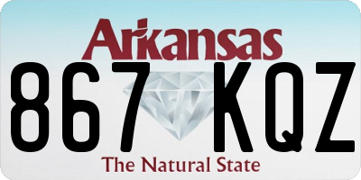 AR license plate 867KQZ