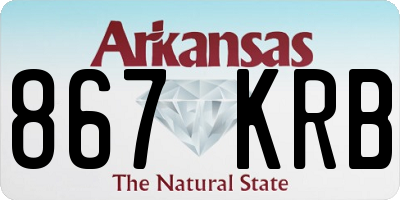 AR license plate 867KRB