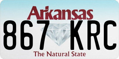AR license plate 867KRC
