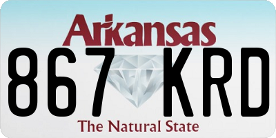 AR license plate 867KRD