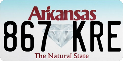 AR license plate 867KRE