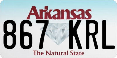 AR license plate 867KRL