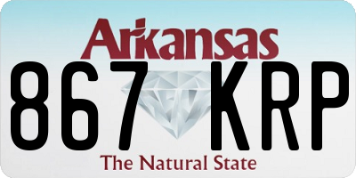 AR license plate 867KRP