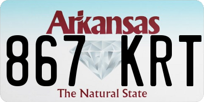 AR license plate 867KRT