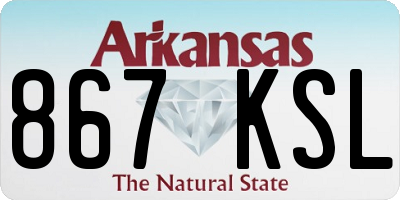 AR license plate 867KSL
