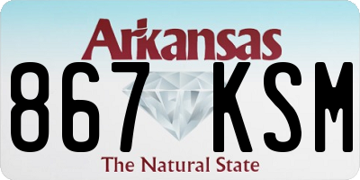 AR license plate 867KSM