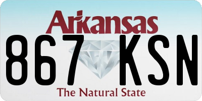 AR license plate 867KSN