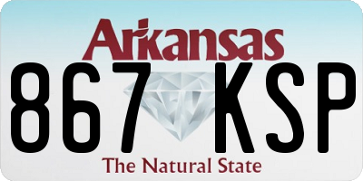 AR license plate 867KSP