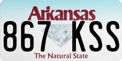 AR license plate 867KSS