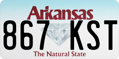 AR license plate 867KST