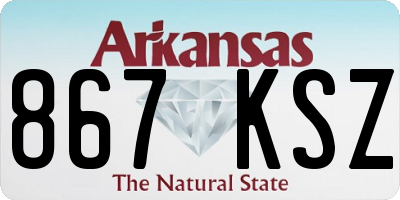 AR license plate 867KSZ