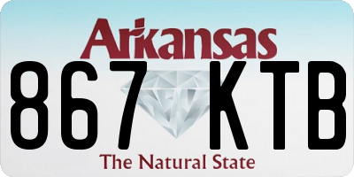 AR license plate 867KTB