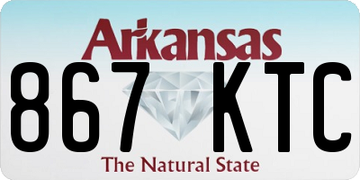 AR license plate 867KTC