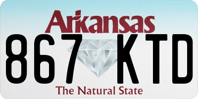 AR license plate 867KTD