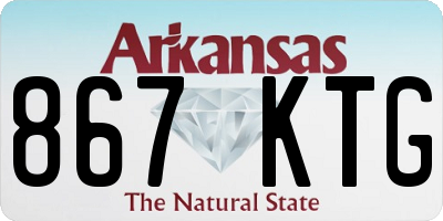 AR license plate 867KTG