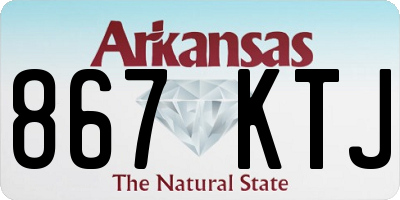 AR license plate 867KTJ