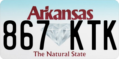 AR license plate 867KTK