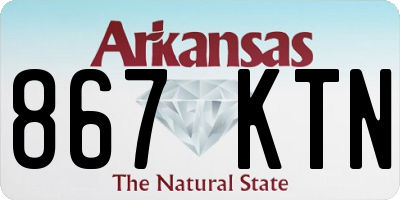 AR license plate 867KTN